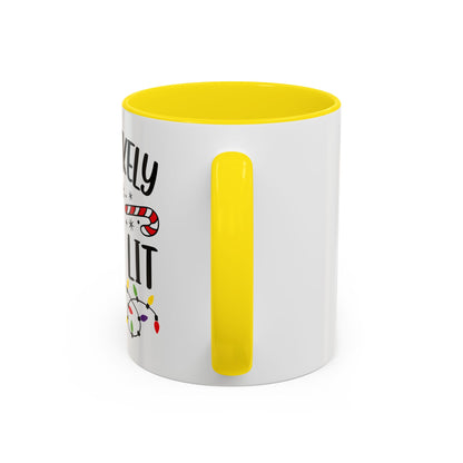 Christmas Coffee Mug, 11oz, "To get lit"