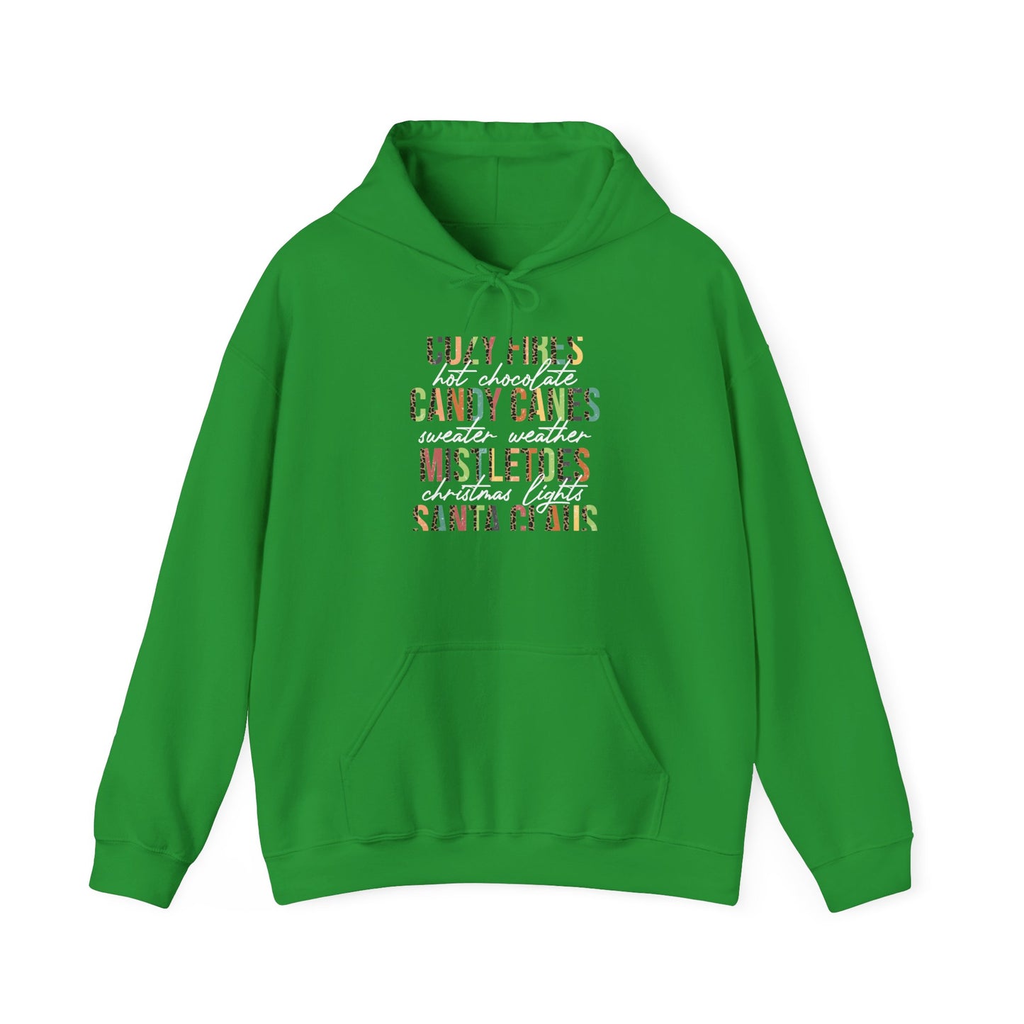 Cozy Fires & Candy Canes Hoodie | Festive Christmas Pullover by Subbin4Sanity