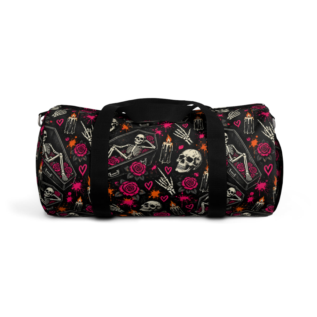 Dead & Unbothered Duffel Bag | Skull & Rose Halloween Travel Bag by Subbin4Sanity