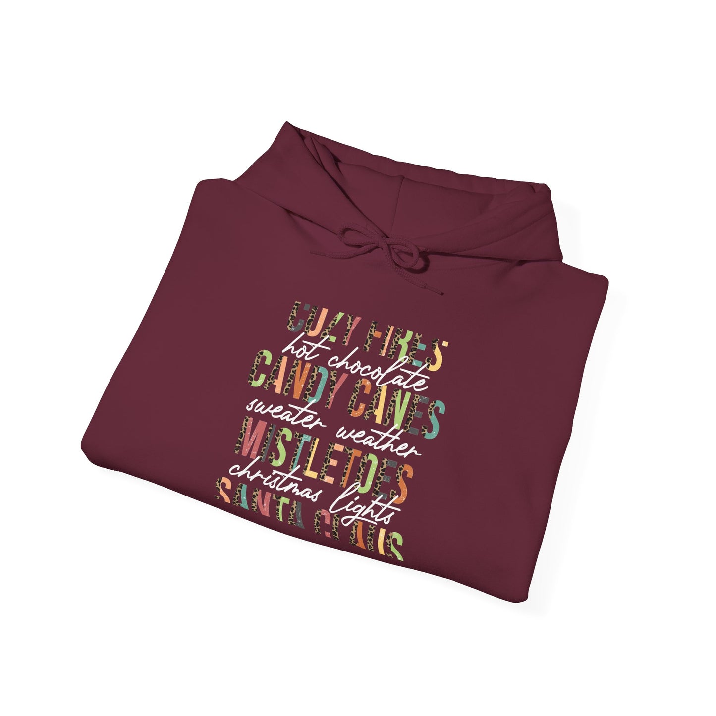 Cozy Fires & Candy Canes Hoodie | Festive Christmas Pullover by Subbin4Sanity