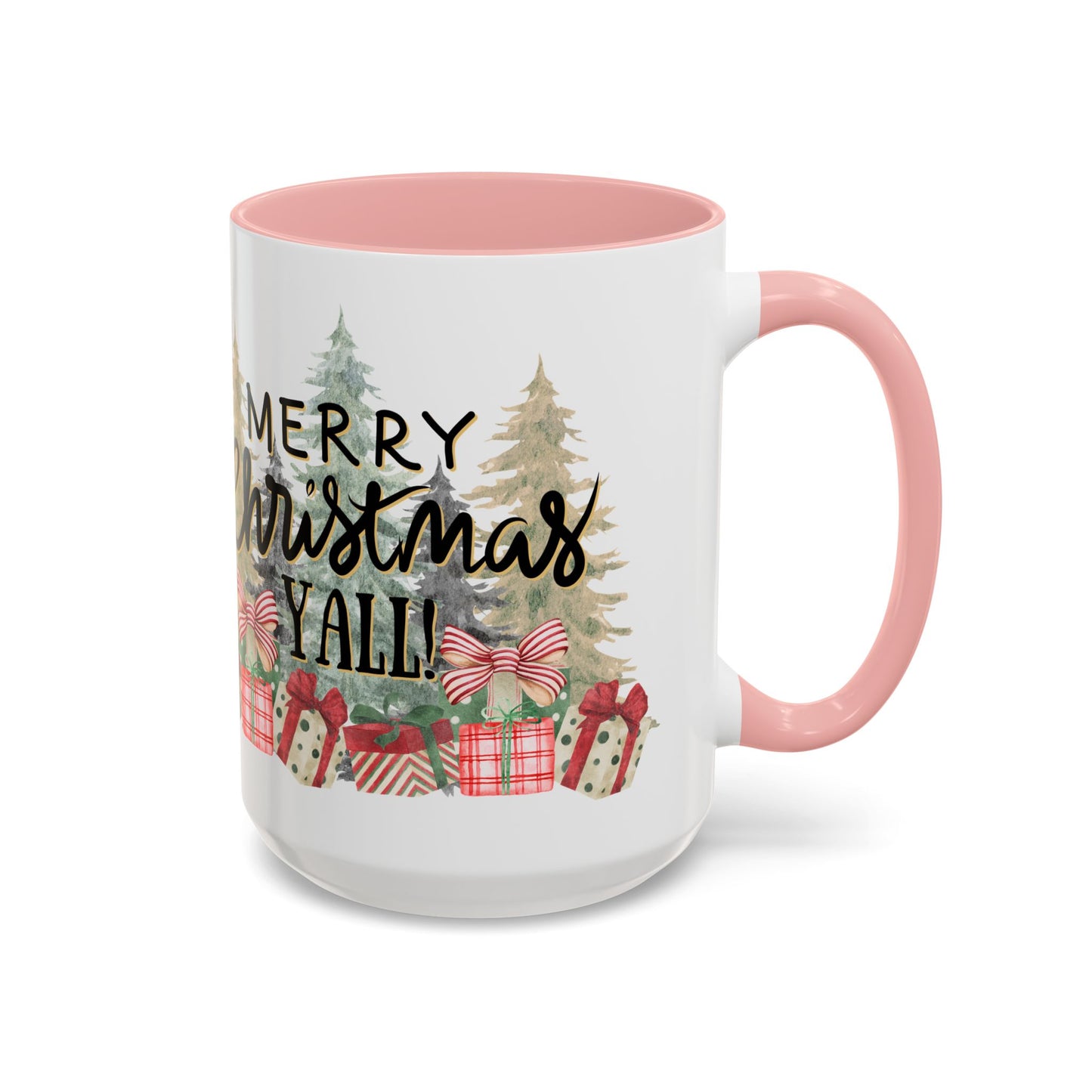 Christmas Coffee Mug, 11oz, "Merry Christmas Yall"