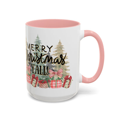 Christmas Coffee Mug, 11oz, "Merry Christmas Yall"
