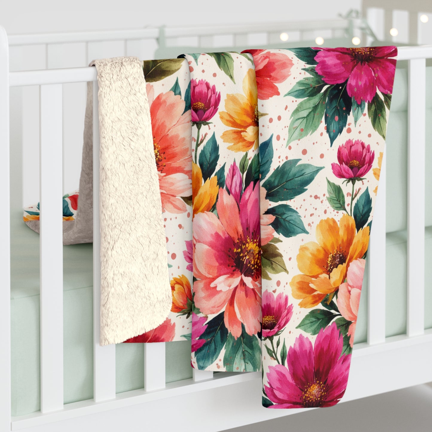 Electric Wildflower Garden Pattern – Splatter Bloom Collection – Original Seamless Design By Subbin4Sanity