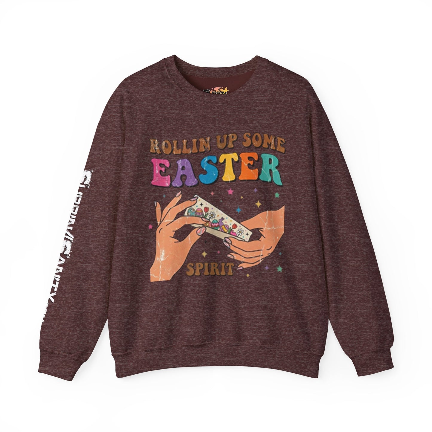 "Rollin Up Some Easter Spirit" Holiday Sweatshirt — Cozy Easter Crewneck
