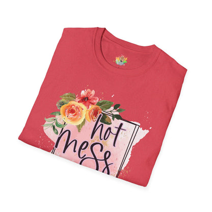 Hot Mess Express Graphic T-Shirt | Funny Chaos Life Statement Tee by Subbin4Sanity