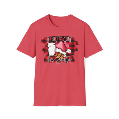 I Put Out For Santa Graphic T-Shirt | Funny Naughty Christmas Tee by Subbin4Sanity