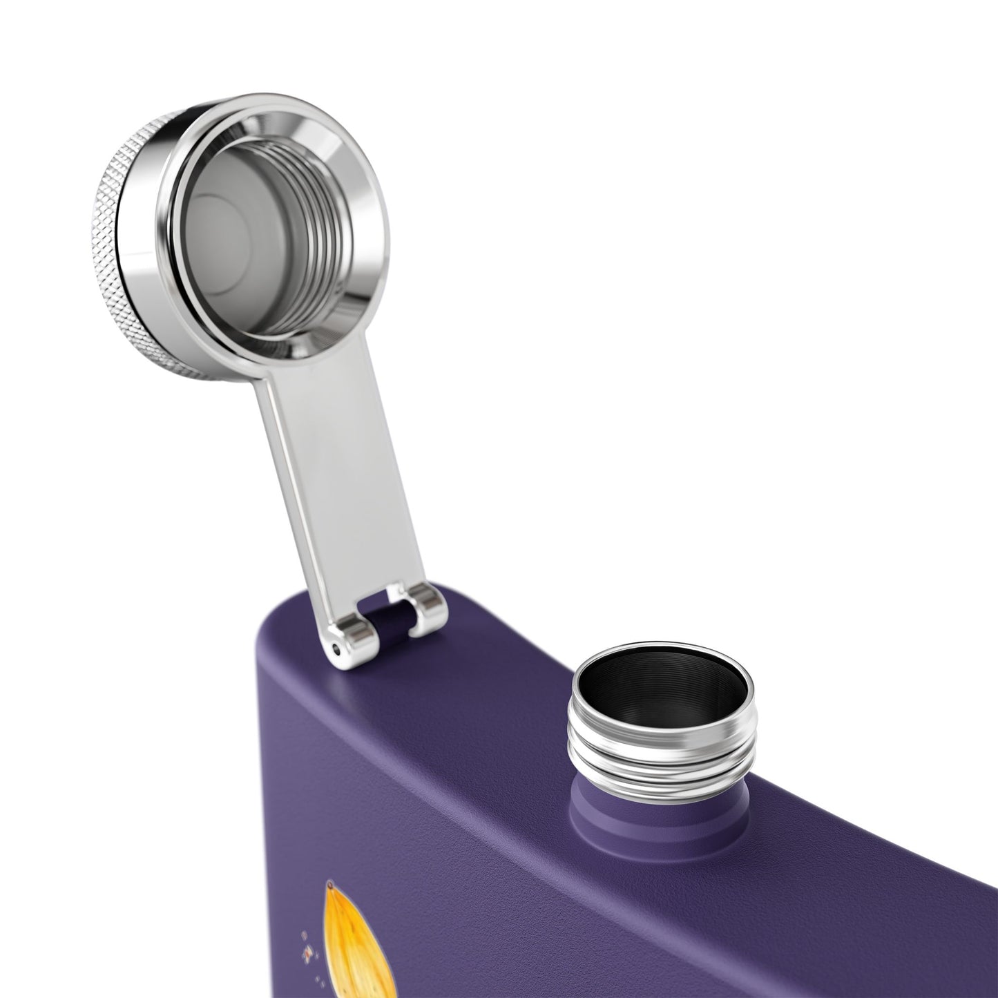 "Petals & Petty Energy" - Stainless Steel 6oz Hip Flask