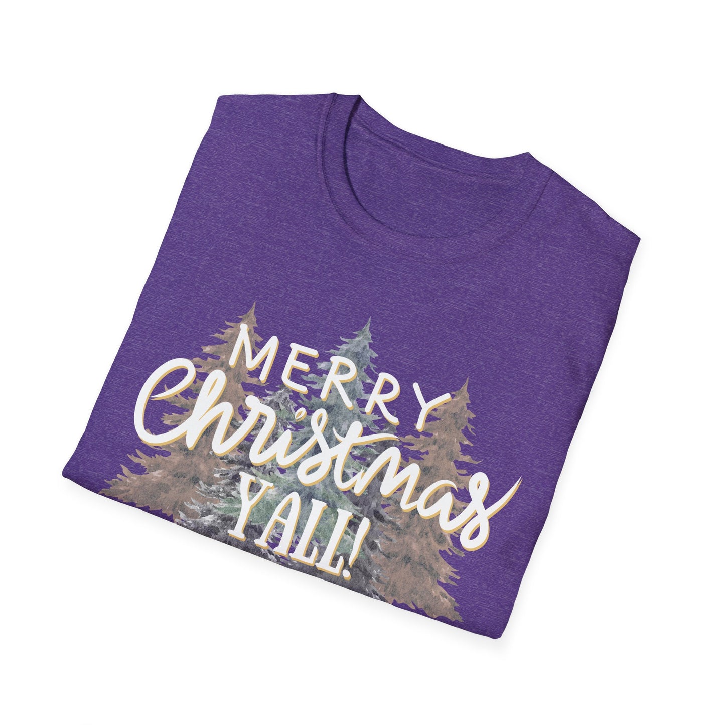 Merry Christmas Y’all Graphic T-Shirt | Southern Holiday Tee by Subbin4Sanity