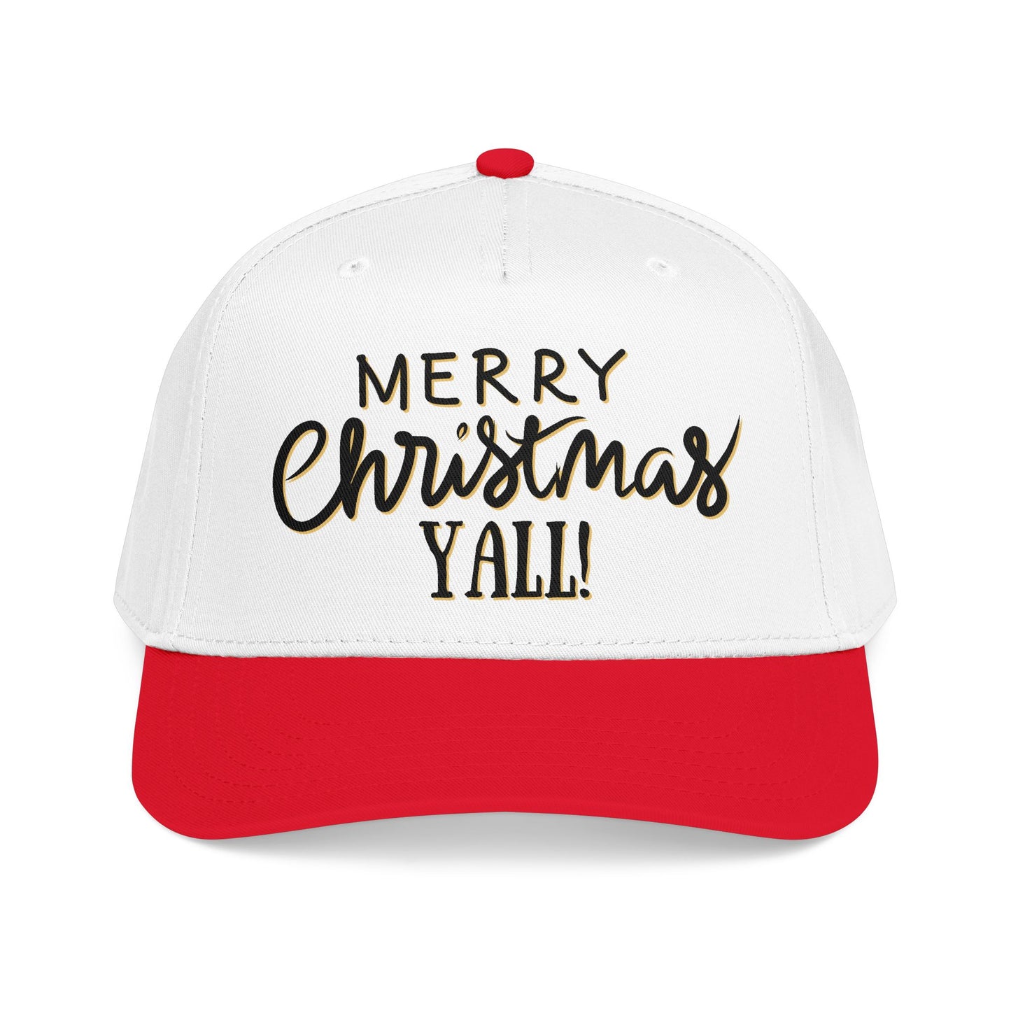 Merry Christmas Y'all Baseball Cap — Holiday DTF Baseball Hat