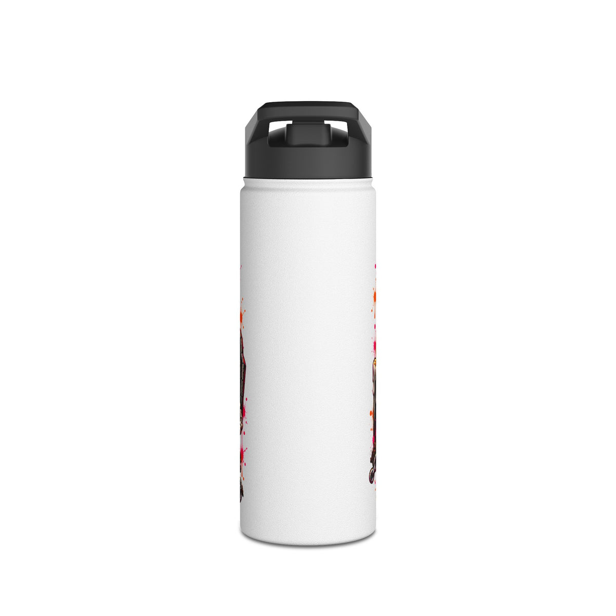 Dirt & Defiance Stainless Steel Water Bottle | Gothic Skull & Coffin Insulated Bottle by Subbin4Sanity