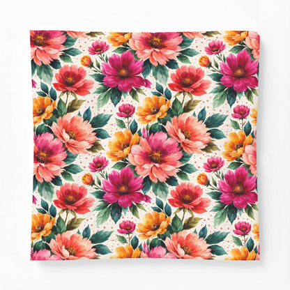 Electric Wildflower Garden Pattern – Splatter Bloom Collection – Comforter