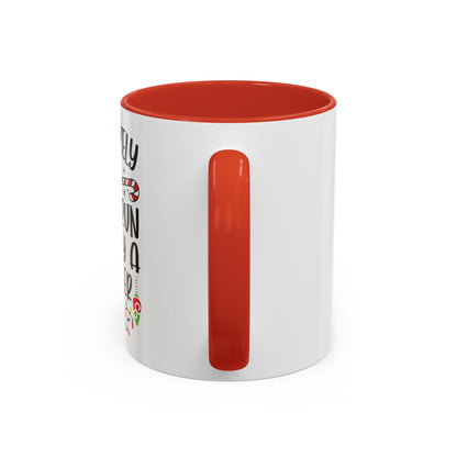 Christmas Coffee Mug, 11oz, "To get run over by a reindeer"