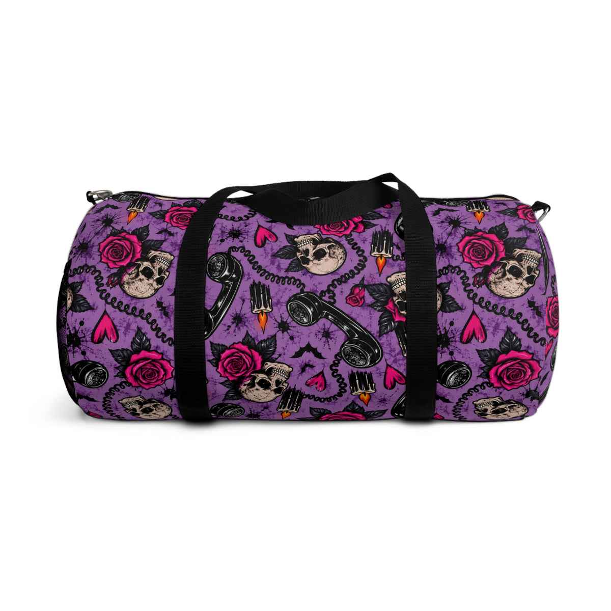 Karma’s Calling Duffel Bag | Skull & Rose Halloween Travel Bag by Subbin4Sanity