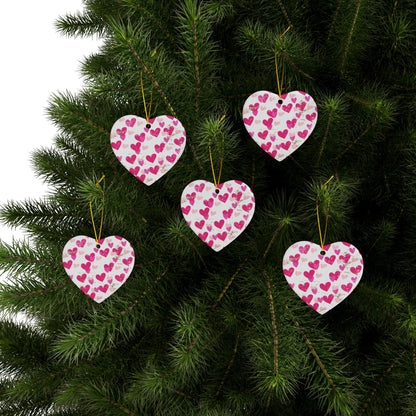 Valentines Ceramic Ornament (1pc, 3pcs, 5pcs, 10pcs)