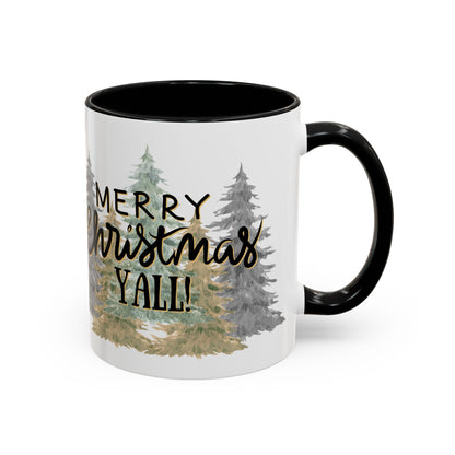 Christmas Coffee Mug, 11oz, "Merry Christmas Yall"