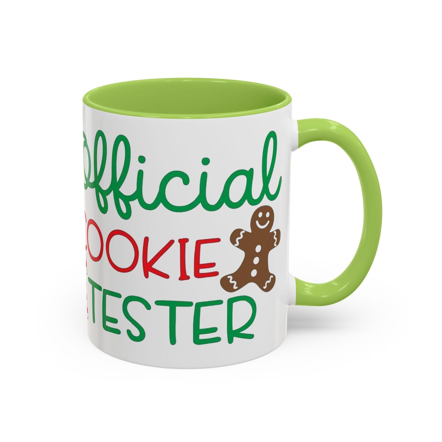 Christmas Coffee Mug, 11oz, "Official Cookie Tester"
