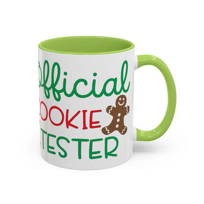 Christmas Coffee Mug, 11oz, "Official Cookie Tester"