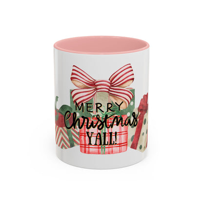 Christmas Coffee Mug, "Merry Christmas Yall", 11oz