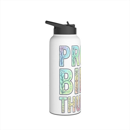 Proud Bible Thumper Pastel Rainbow Easter Faith Stainless Steel Water Bottle
