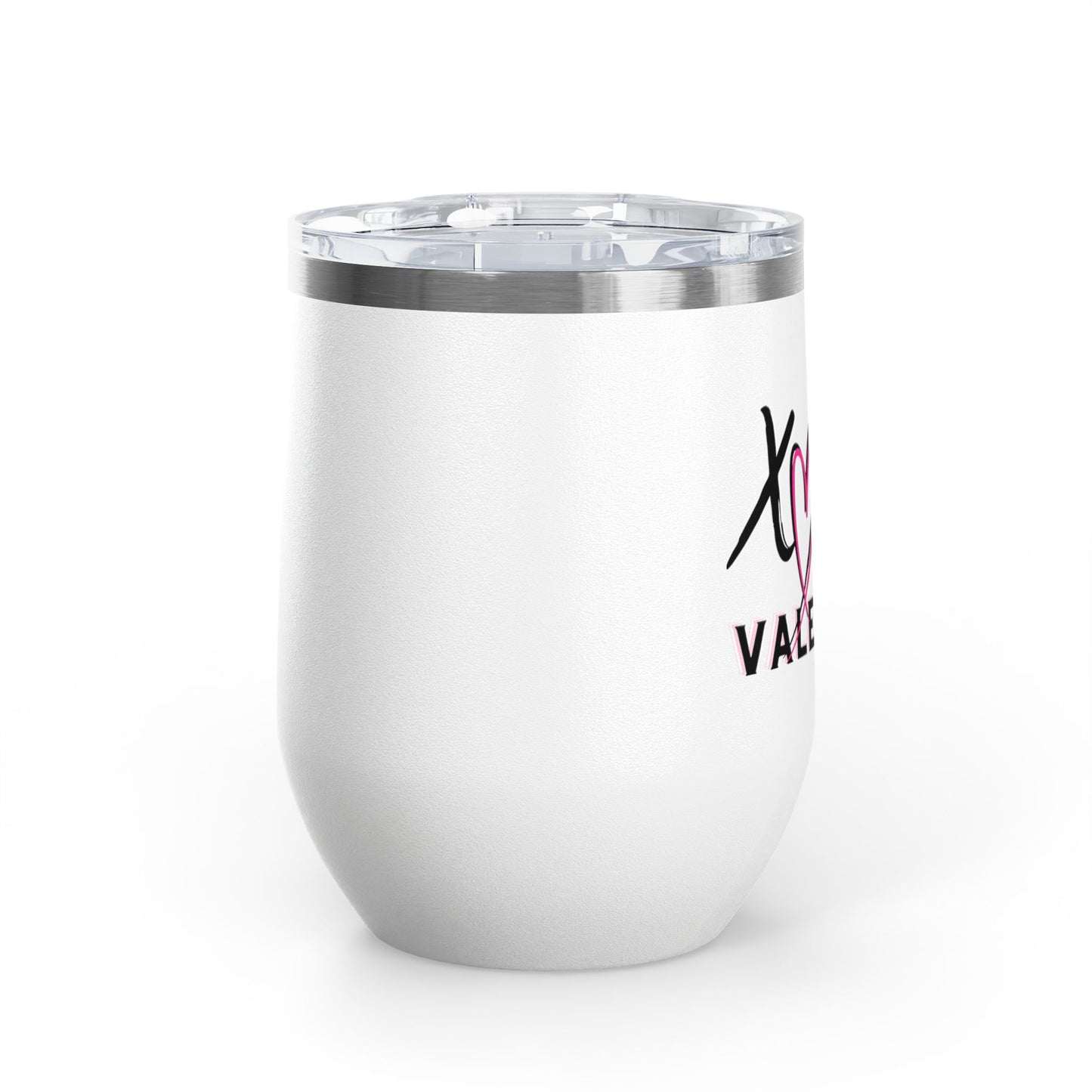 Valentine XOXO Hearts 12oz Wine Tumbler