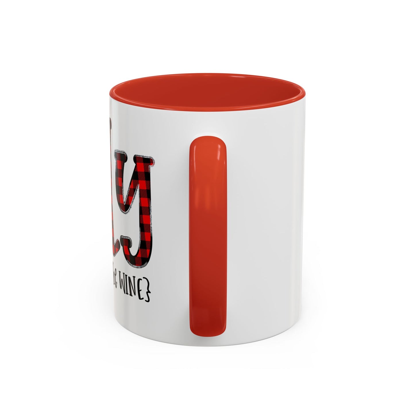 Christmas Coffee Mug, 11oz, "Jolly but it could be the WINE"
