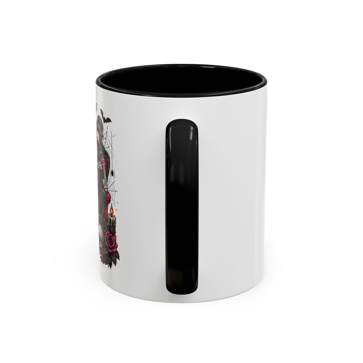 If Karma Needs Help Call Me Coffee Mug | Sarcastic Gothic Ceramic Mug by Subbin4Sanity