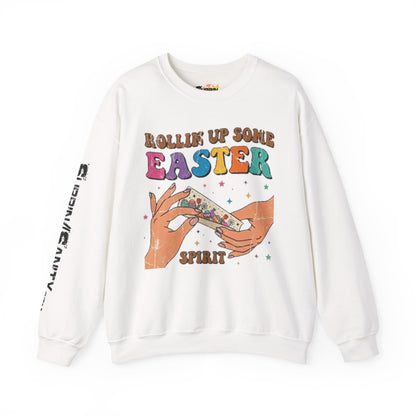 "Rollin Up Some Easter Spirit" Holiday Sweatshirt — Cozy Easter Crewneck