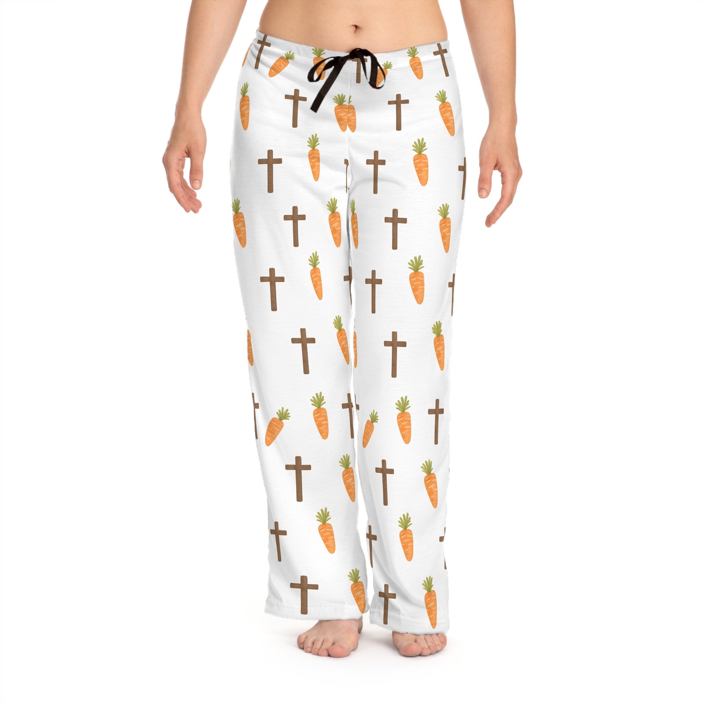 Carrot & Cross Women's Pajama Pants — Cozy Easter/Spring Sleepwear