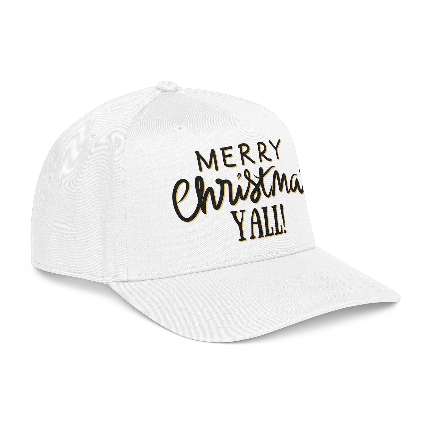 Merry Christmas Y'all Baseball Cap — Holiday DTF Baseball Hat