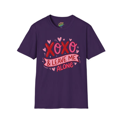 "XOXO & Leave Me Alone" Valentine T-Shirt – Cute Graphic Tee | Unisex Softstyle Valentine’s Day Shirt
