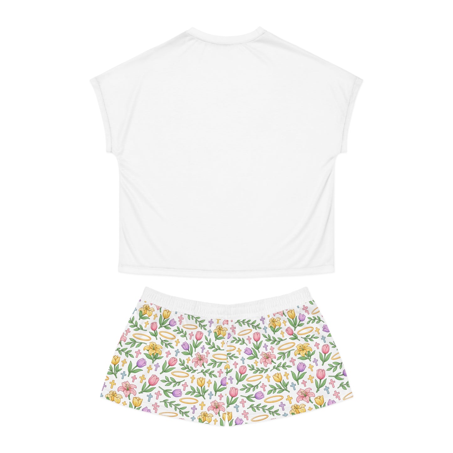 Proud Bible Thumper Rose Easter Faith Women's Short Pajama Set