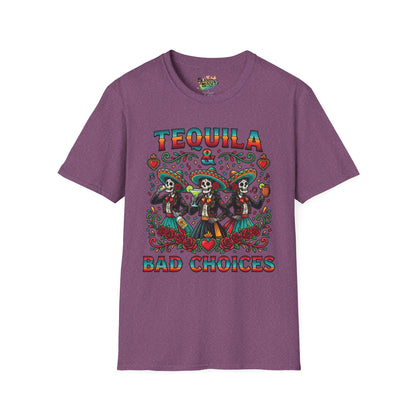 "Tequila & Bad Choices" | Unisex Softstyle T-Shirt