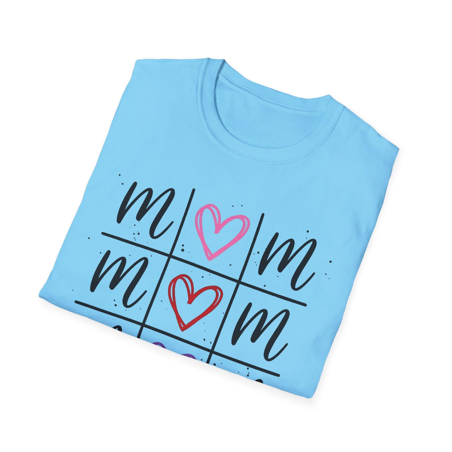 "Tik-Tak-Toe MoM" | Customizable Unisex Softstyle T-Shirt