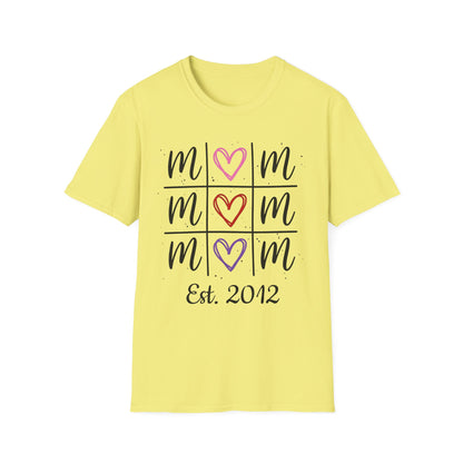 "Tik-Tak-Toe MoM" | Customizable Unisex Softstyle T-Shirt