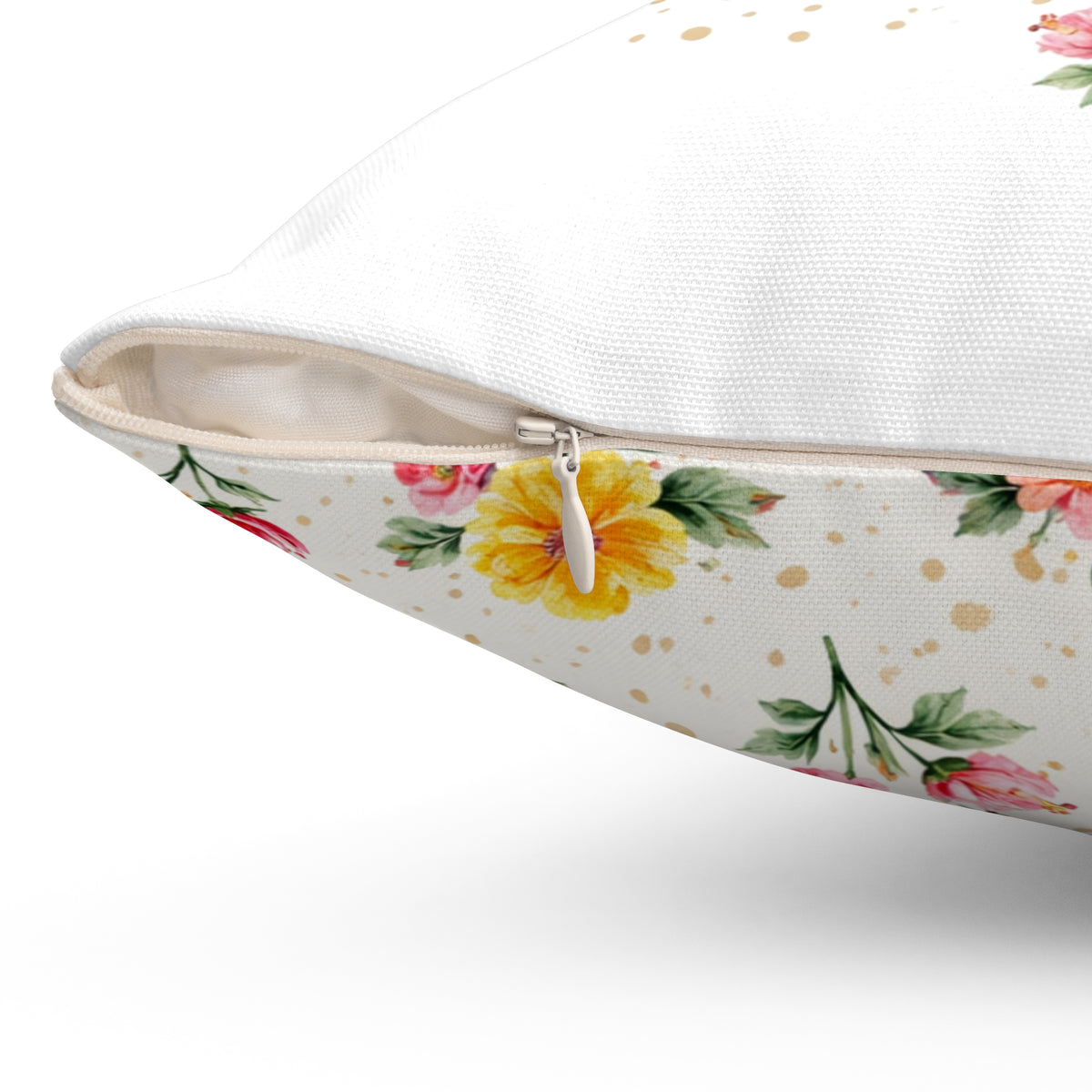Fresh Season Same Attitude Double-Sided Throw Pillow | Floral Spring Statement Pillow by Subbin4Sanity
