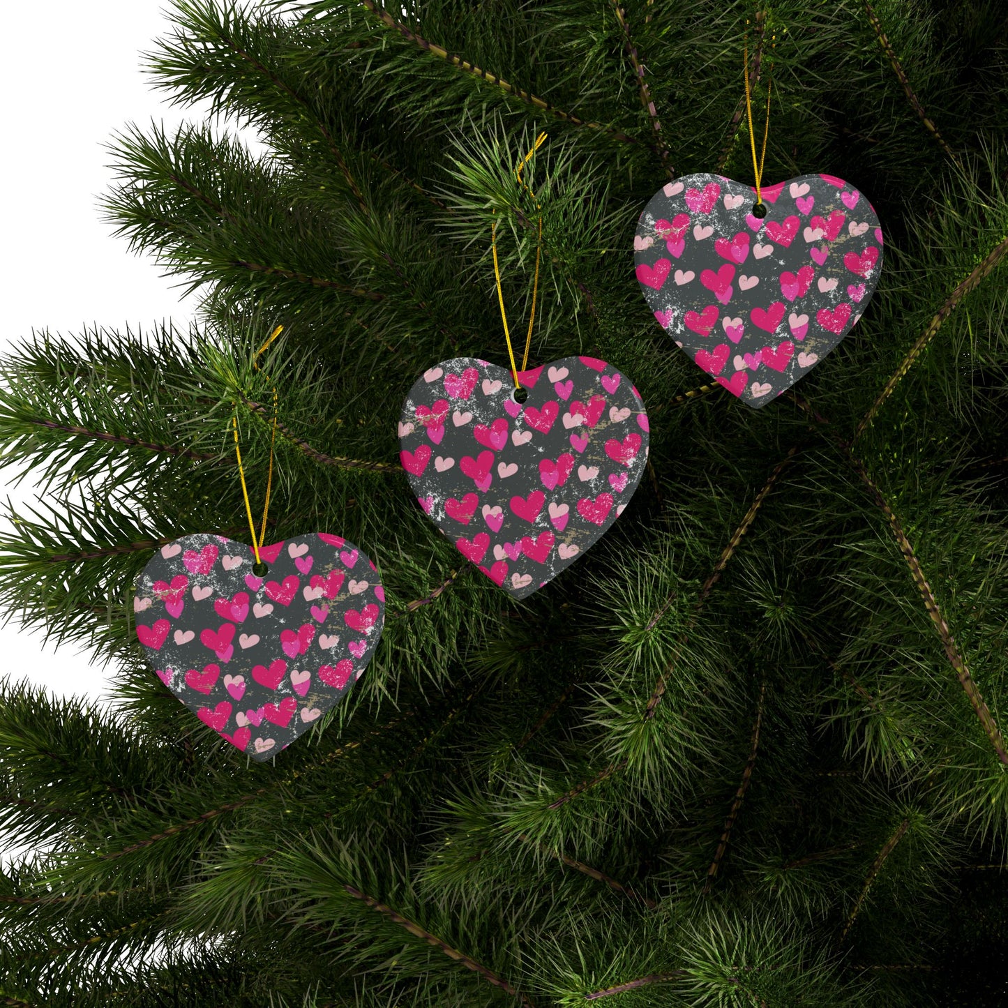 Valentines Ceramic Ornament (1pc, 3pcs, 5pcs, 10pcs)
