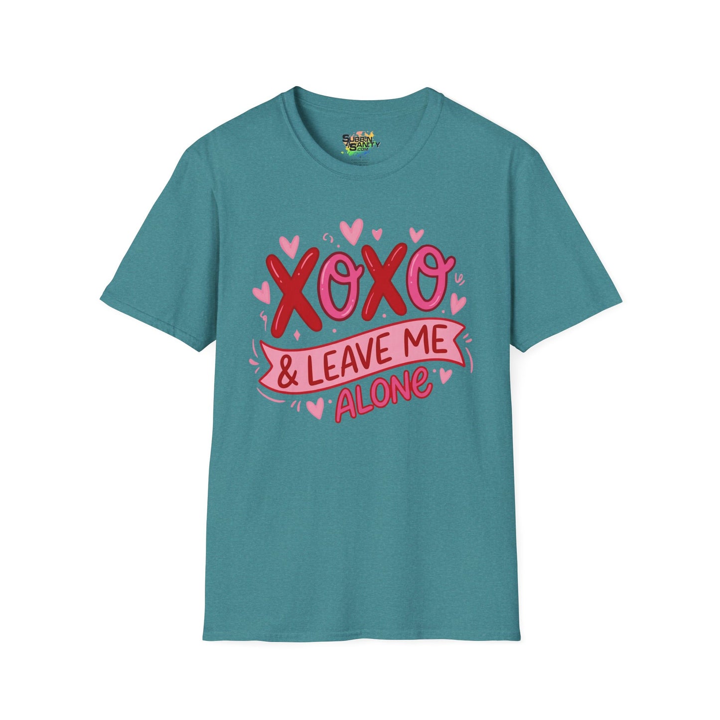 "XOXO & Leave Me Alone" Valentine T-Shirt – Cute Graphic Tee | Unisex Softstyle Valentine’s Day Shirt