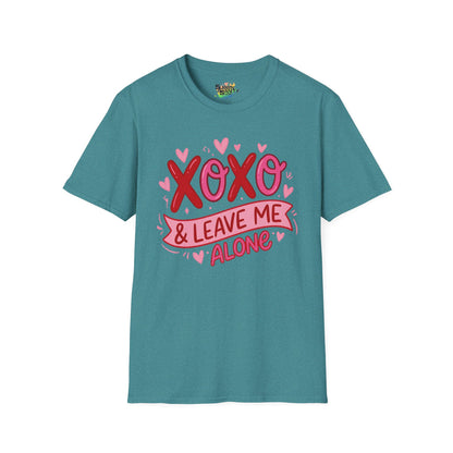 "XOXO & Leave Me Alone" Valentine T-Shirt – Cute Graphic Tee | Unisex Softstyle Valentine’s Day Shirt