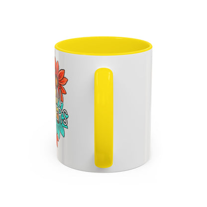 Coffee Mug, 11oz, "NO rain NO Flowers"