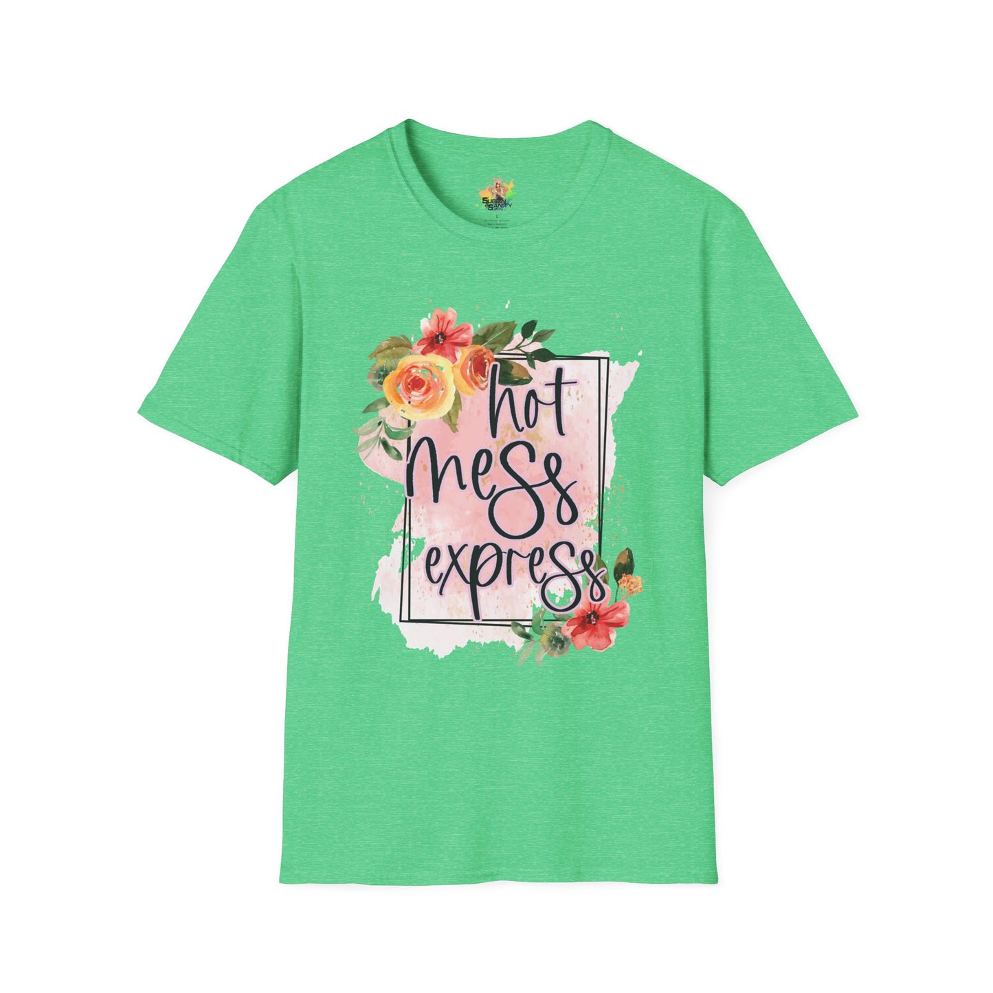 Hot Mess Express Graphic T-Shirt | Funny Chaos Life Statement Tee by Subbin4Sanity
