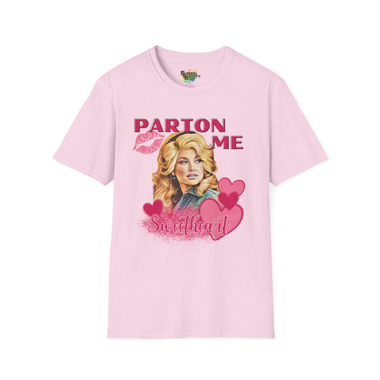 "Parton Me Sweatheart" Dolly Valentine T-Shirt – Cute Graphic Tee | Unisex Softstyle Valentine’s Day Shirt