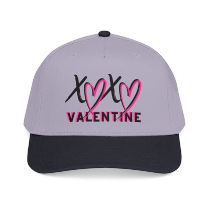 Valentine XOX Hearts Baseball Cap — Pink Heart DTF Valentine Hat