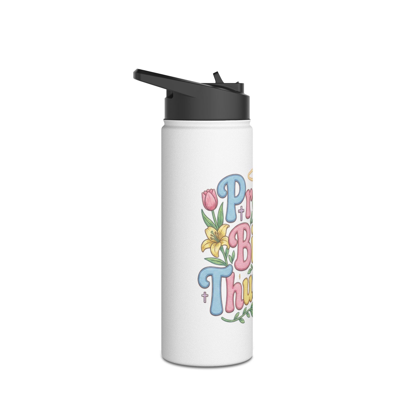 Proud Bible Thumper Rose Easter Faith Stainless Steel Water Bottle