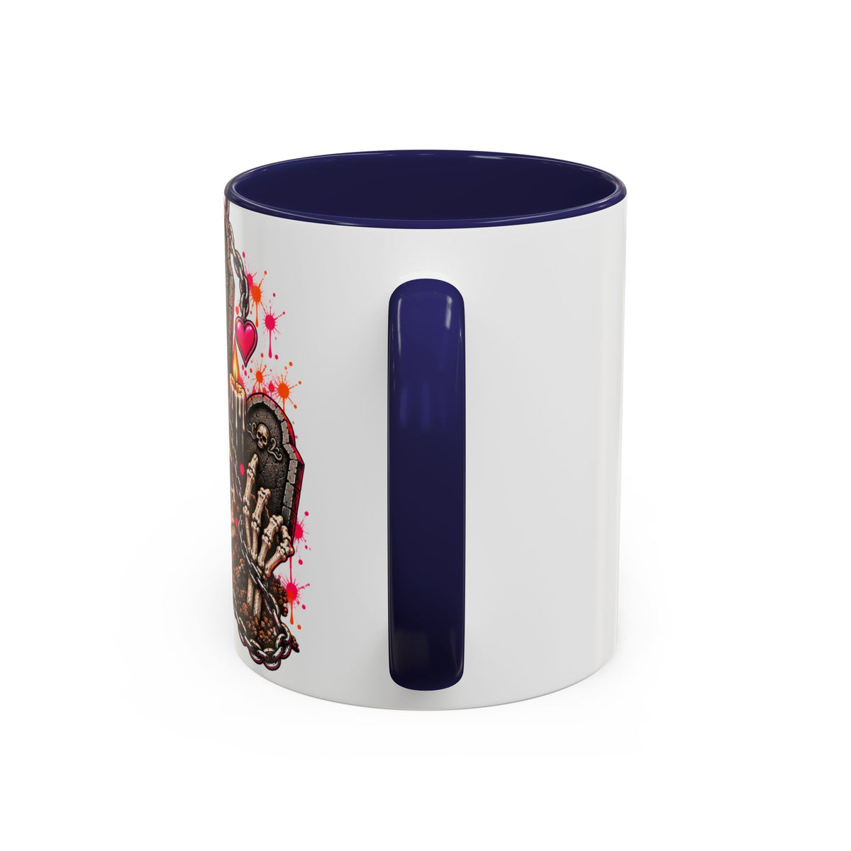 Dirt & Defiance Coffee Mug | Gothic Skull & Coffin Ceramic Mug by Subbin4Sanity