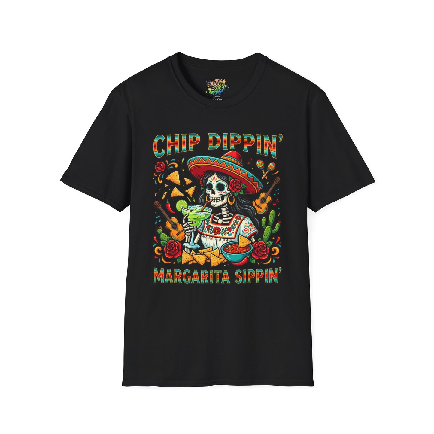"Chip Dippin Margarita Sippin" (Square) | Unisex Softstyle T-Shirt