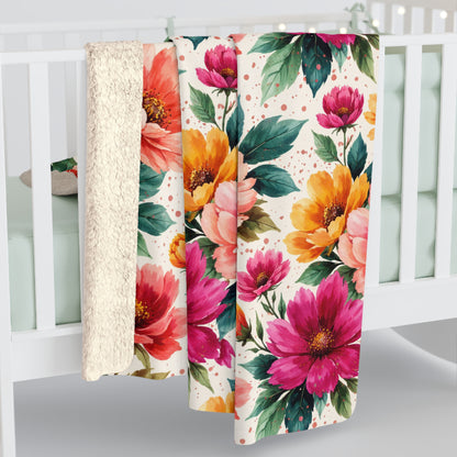 Electric Wildflower Garden Pattern – Splatter Bloom Collection – Original Seamless Design By Subbin4Sanity
