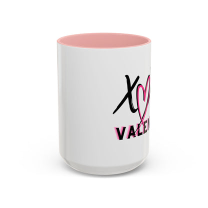 XOXO Valentine Accent Coffee Mug — 11oz & 15oz