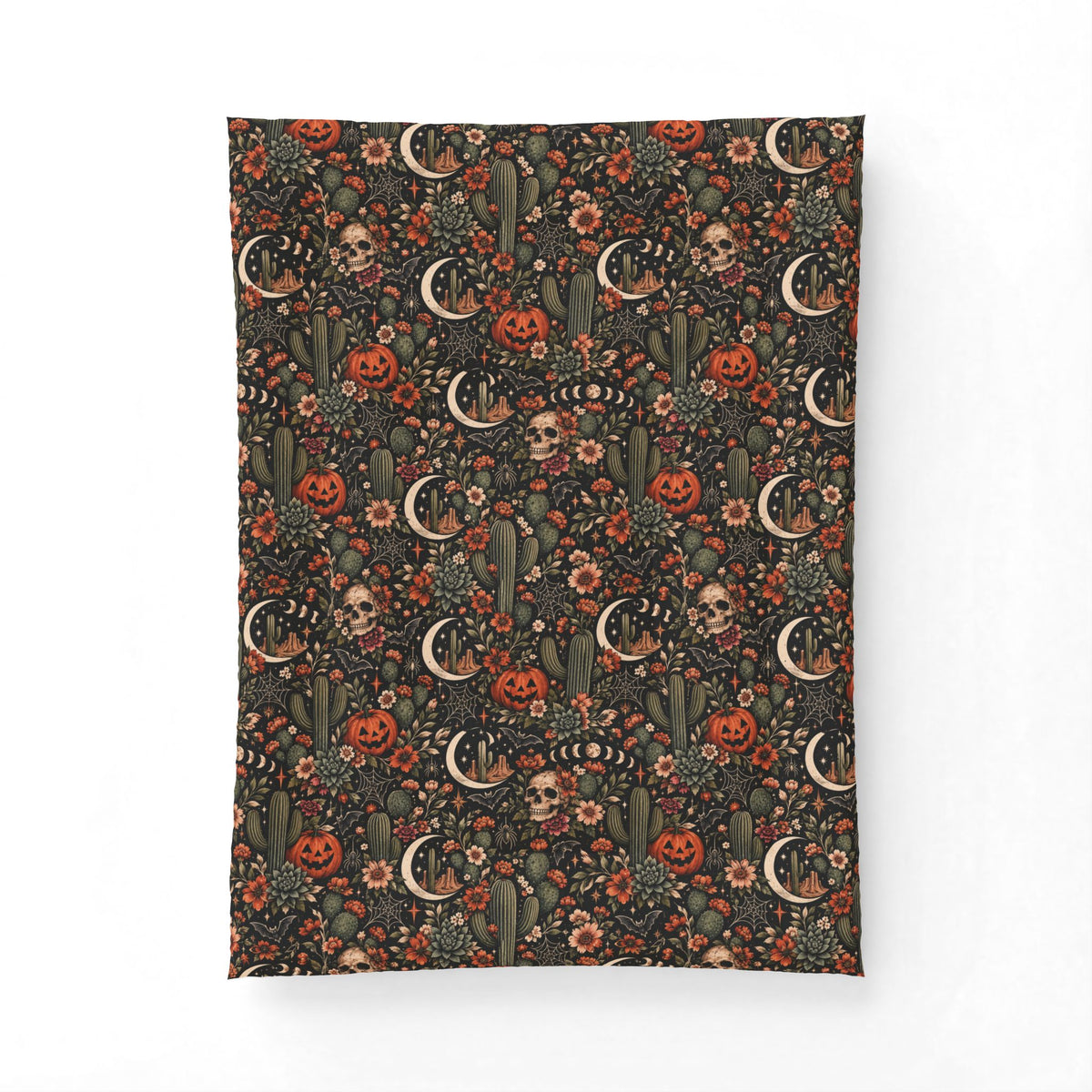 Desert Eclipse Comforter | Boho Halloween Celestial Bedding by Subbin4Sanity
