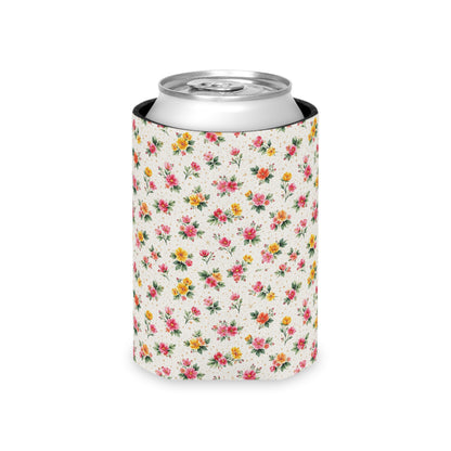 Wildflower Sprinkle Pattern – Splatter Bloom Collection — Lightweight Foam Grip Lined Koozie