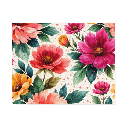 Electric Wildflower Garden Pattern – Puzzle & Tin Storage Box